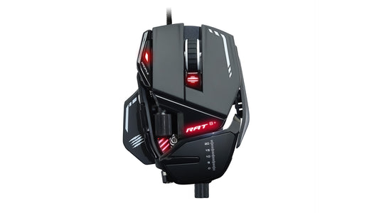 MAD CATZ R.A.T. 8+ BLACK Fully Adjustable Gaming Mouse - 16000DPI - Programmable