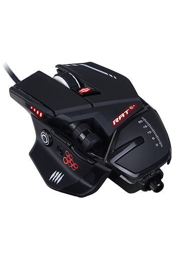 MAD CATZ R.A.T. 6+ BLACK Programmable Gaming Mouse