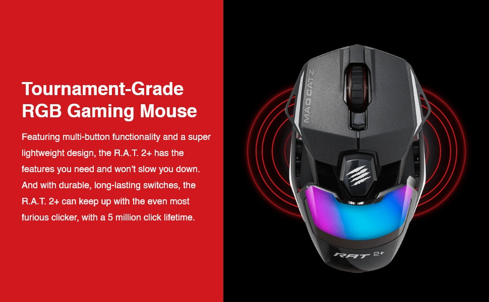 MAD CATZ R.A.T. 2+67g Lightweight Gaming Mouse