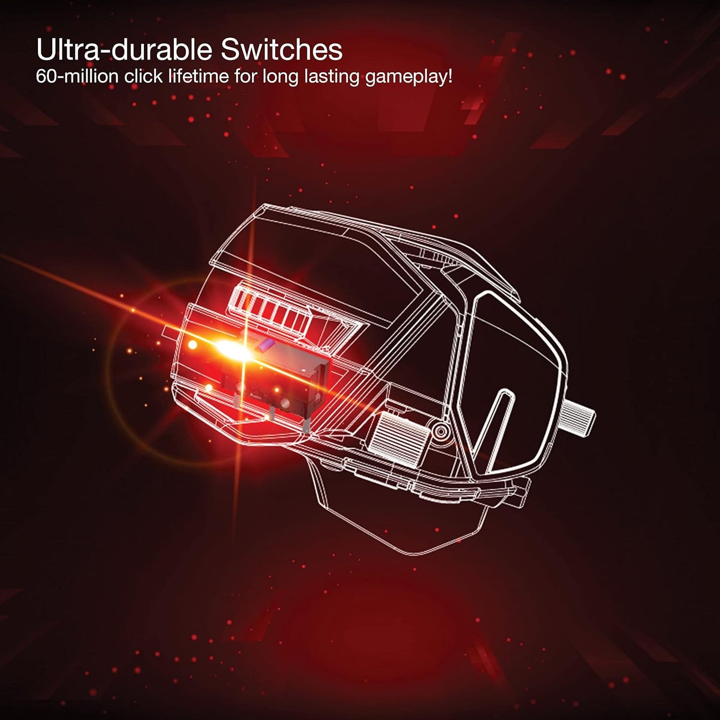 MAD CATZ R.A.T. 8+ ADV Highly Customizable Optical Gaming Mouse