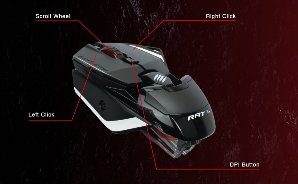 MAD CATZ R.A.T. 2+67g Lightweight Gaming Mouse