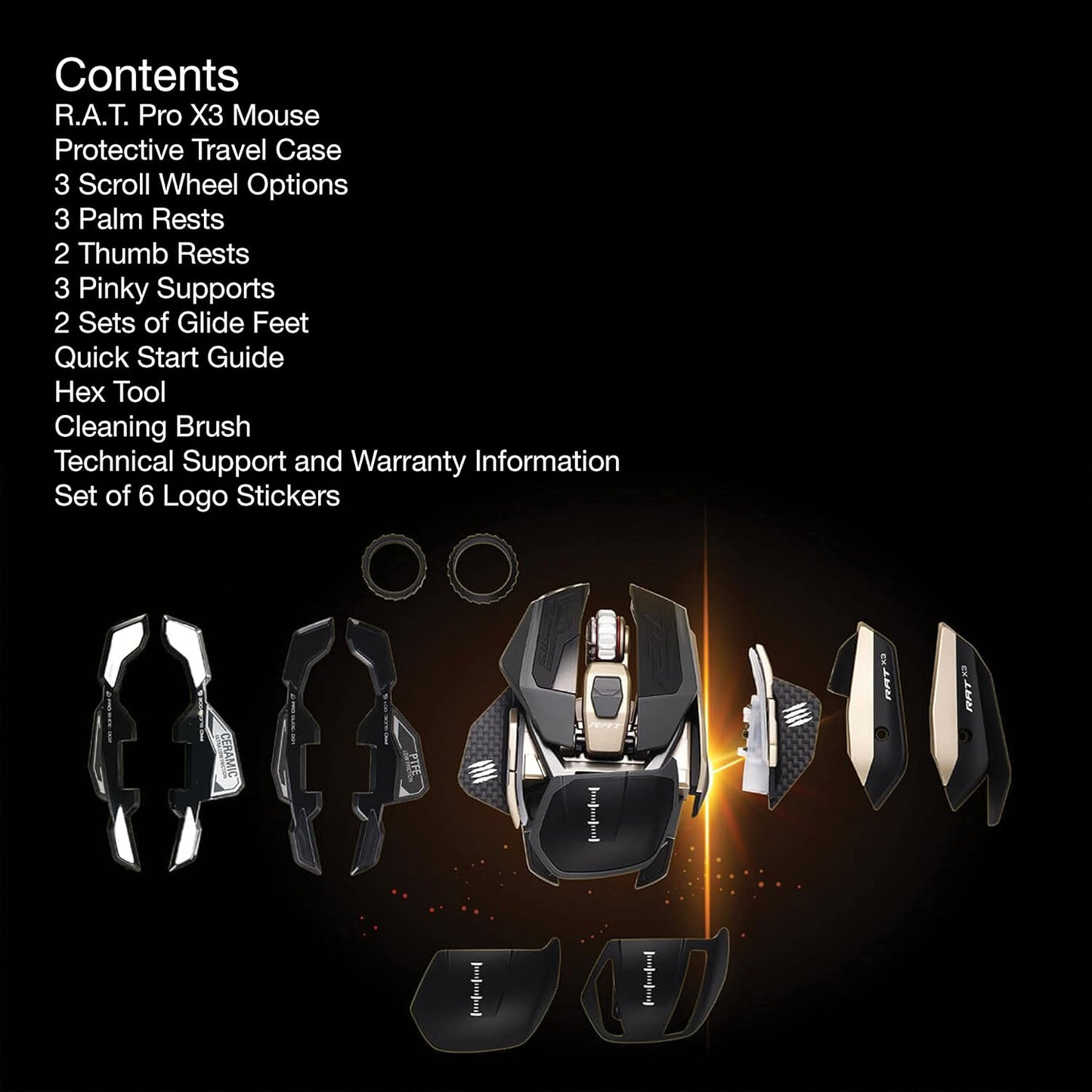 MAD CATZ R.A.T. PRO X3 Fully Customizable Optical Gaming Mouse