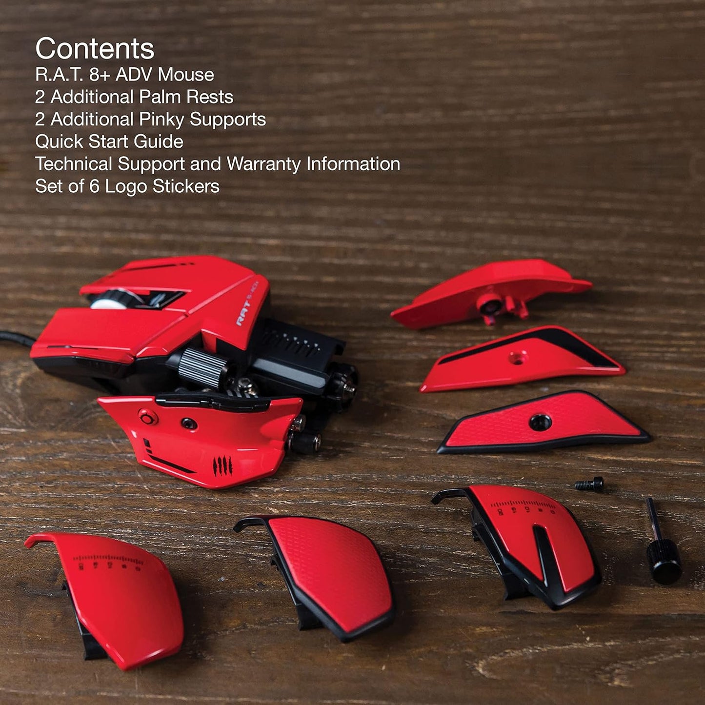 MAD CATZ R.A.T. 8+ ADV Highly Customizable Optical Gaming Mouse