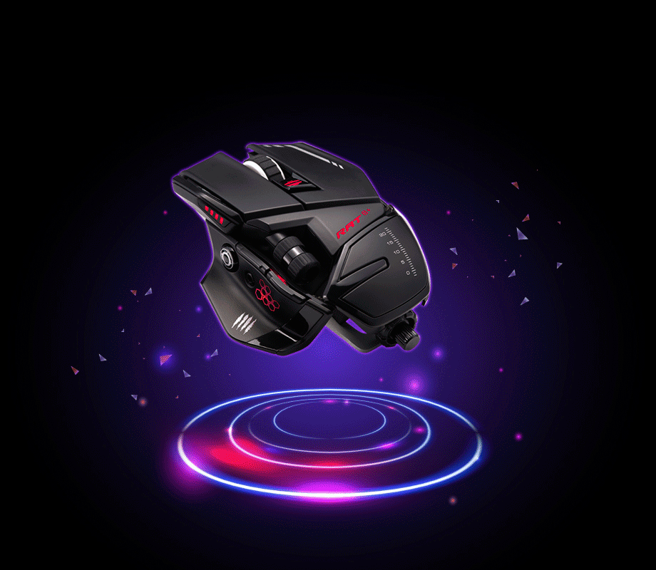 MAD CATZ R.A.T. 6+ BLACK Programmable Gaming Mouse