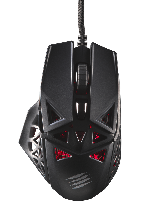 Mad Catz - M.O.J.O. M1 Ultra Lightweight Gaming Mouse with DAKOTA™ Technology 12000 DPI Optical Sensor - Wired - Black